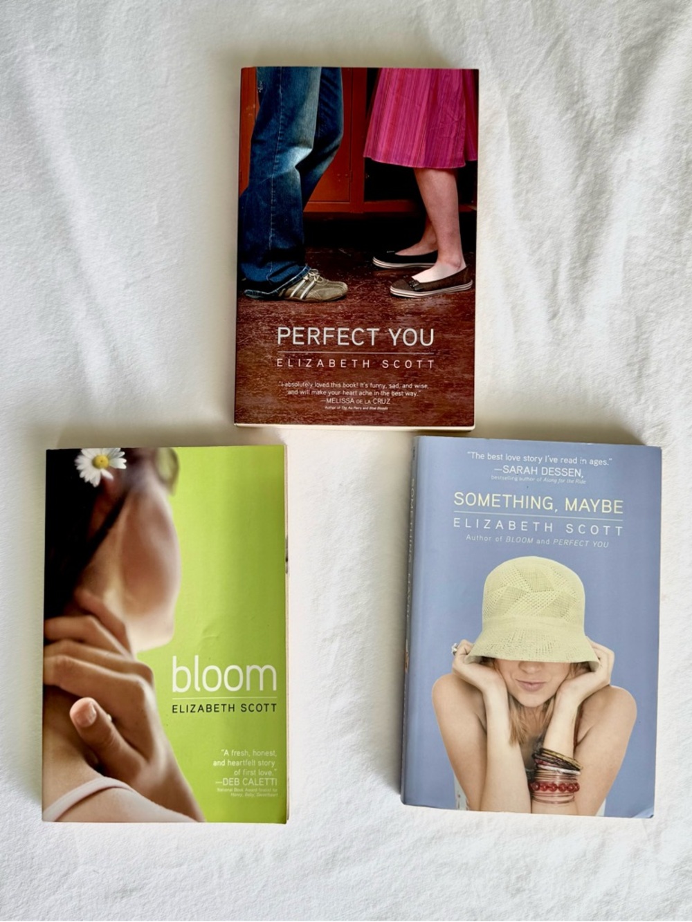 Elizabeth Scott Paperback 3 Book Bundle - Bloom, Perfect You, Something Maybe